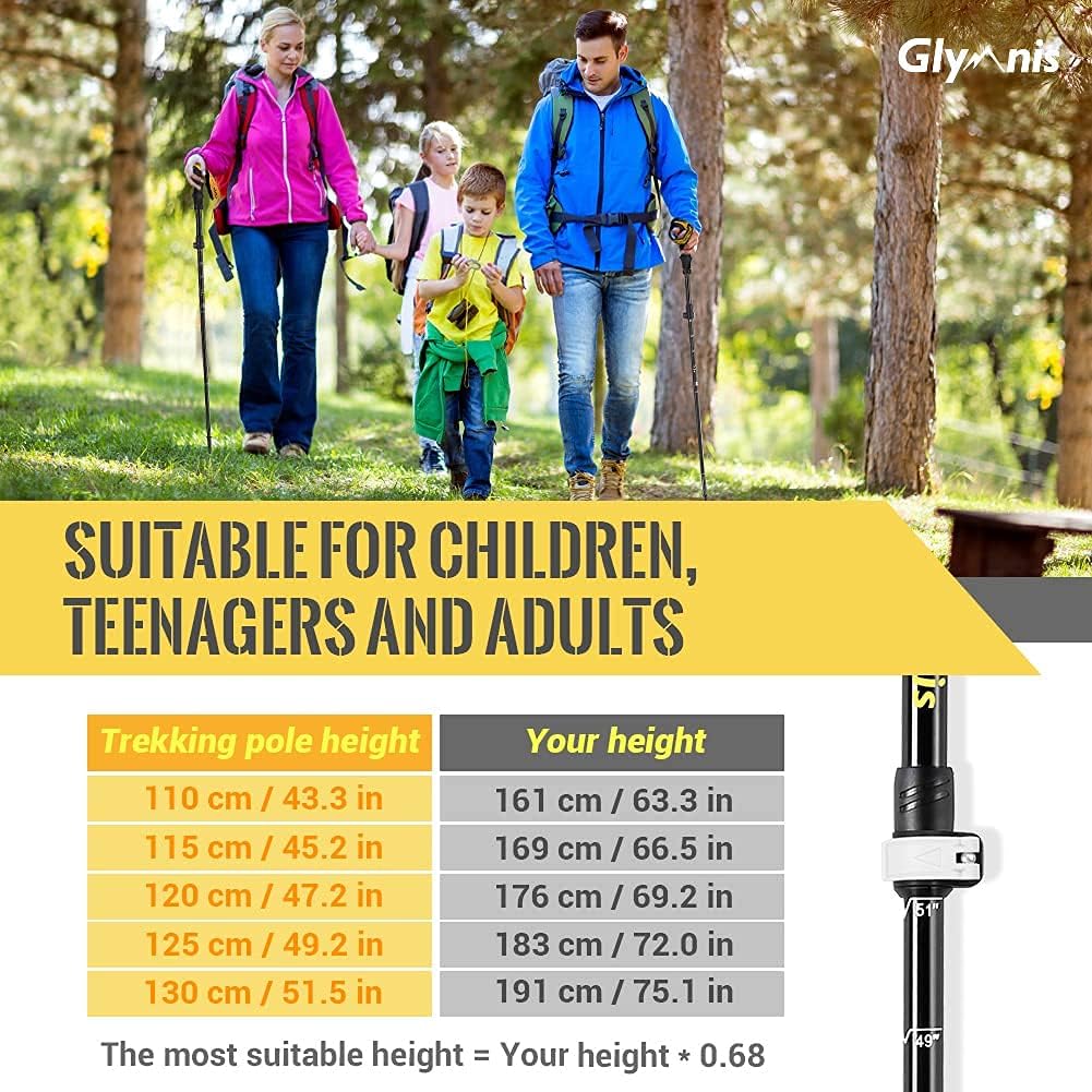 Thumbnail 3 de Glymnis Walking Poles 2 Pack — Collapsible Trekking Poles with Quick Lock System