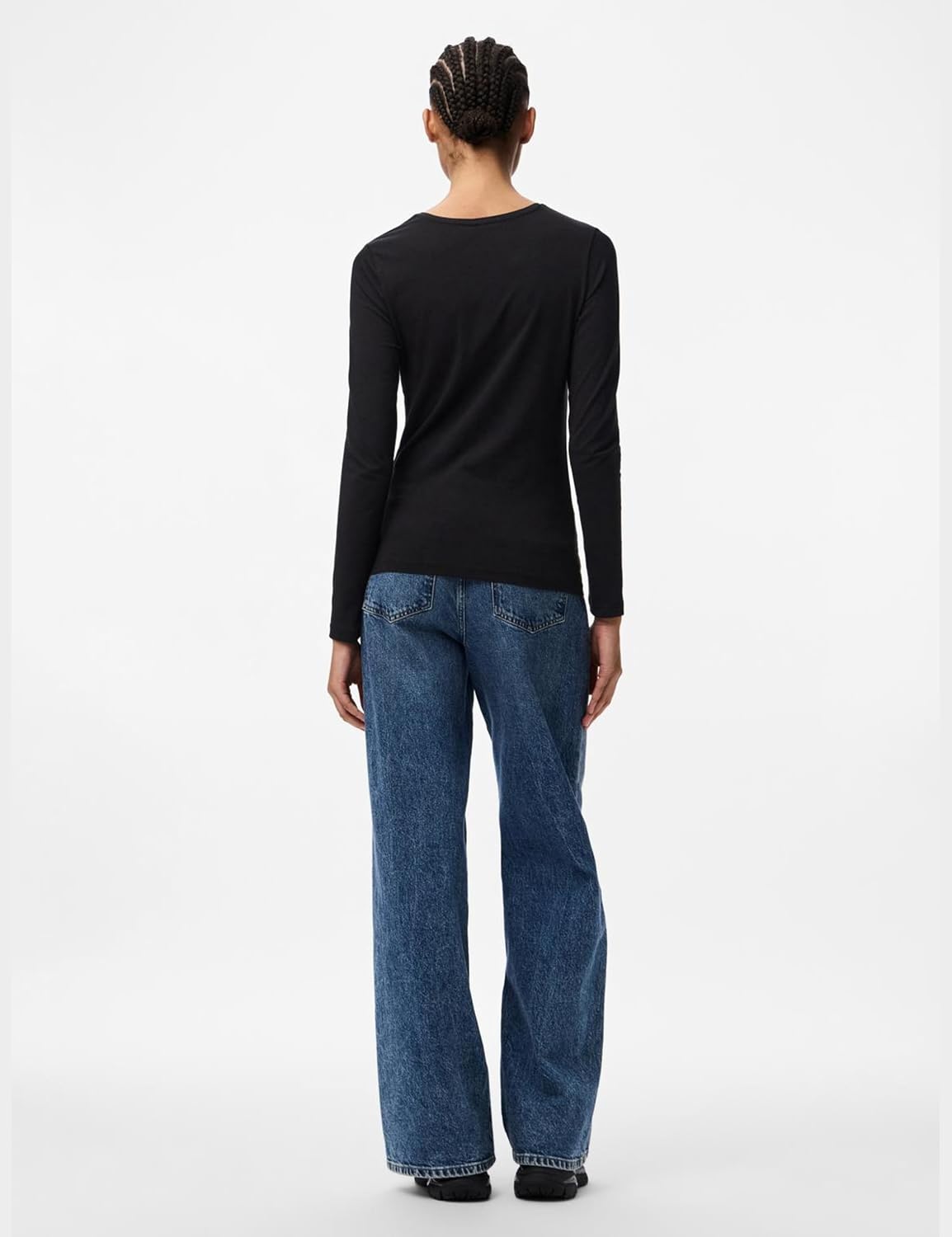 Detalle de PIECES Pcsirene Long Sleeve Tee Noos – Slim, Breathable Comfort