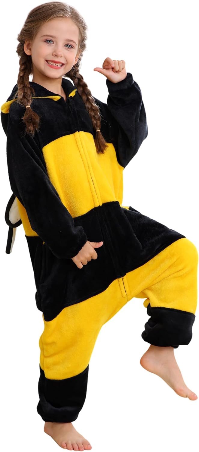 Detalle 2 de CuteOn Kids' Animal Onesie Pajamas with Hood, Tail and Ears