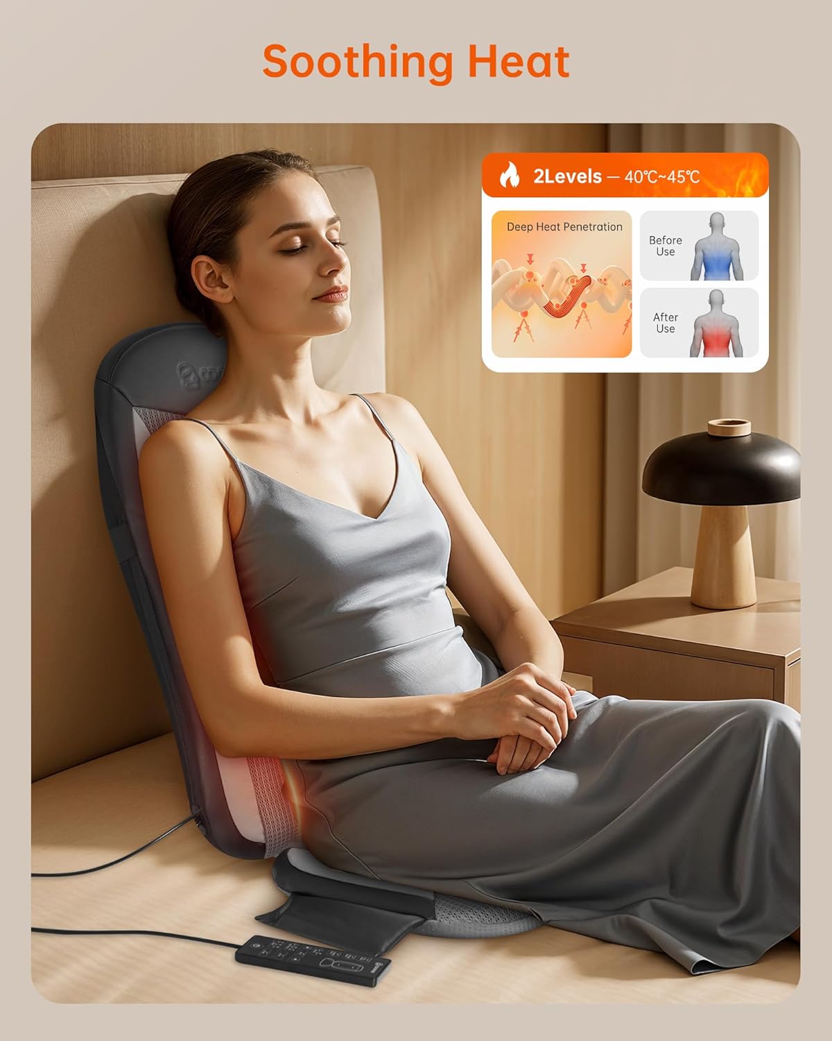 Detalle 2 de COMFIER Sedile Massaggiante Shiatsu 💺