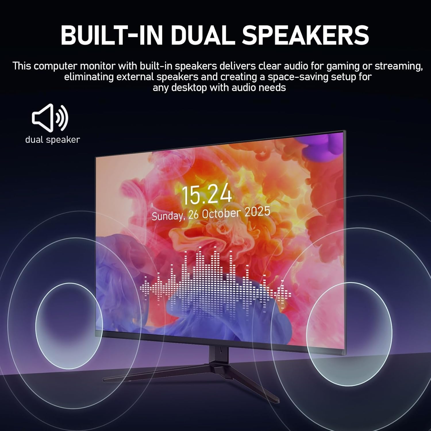 Detalle de Gawfolk 28-Inch 4K IPS Monitor with 3:2 Aspect and Built-In Speakers
