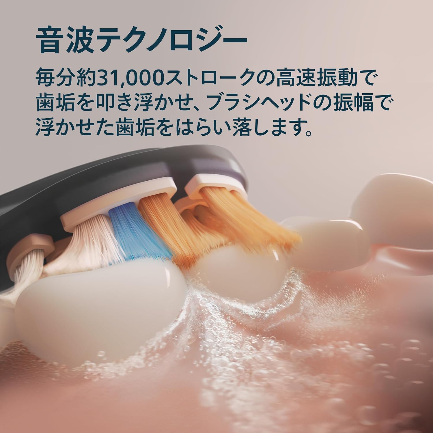 Detalle de フィリップス ソニッケアー ダイヤモンドクリーン 9000 HX9914/58 電動歯ブラシ 2本パック