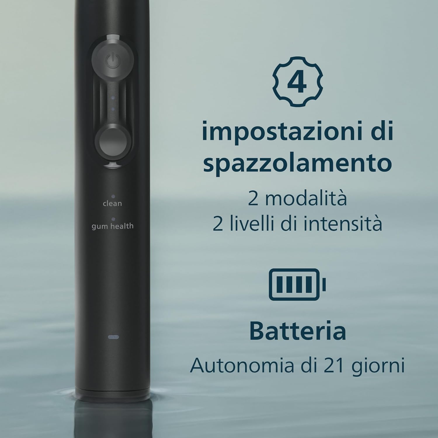 Thumbnail 4 de Spazzolino elettrico Philips Sonicare Serie 4100 HX4044/52: pulizia sonic con sensore di pressione