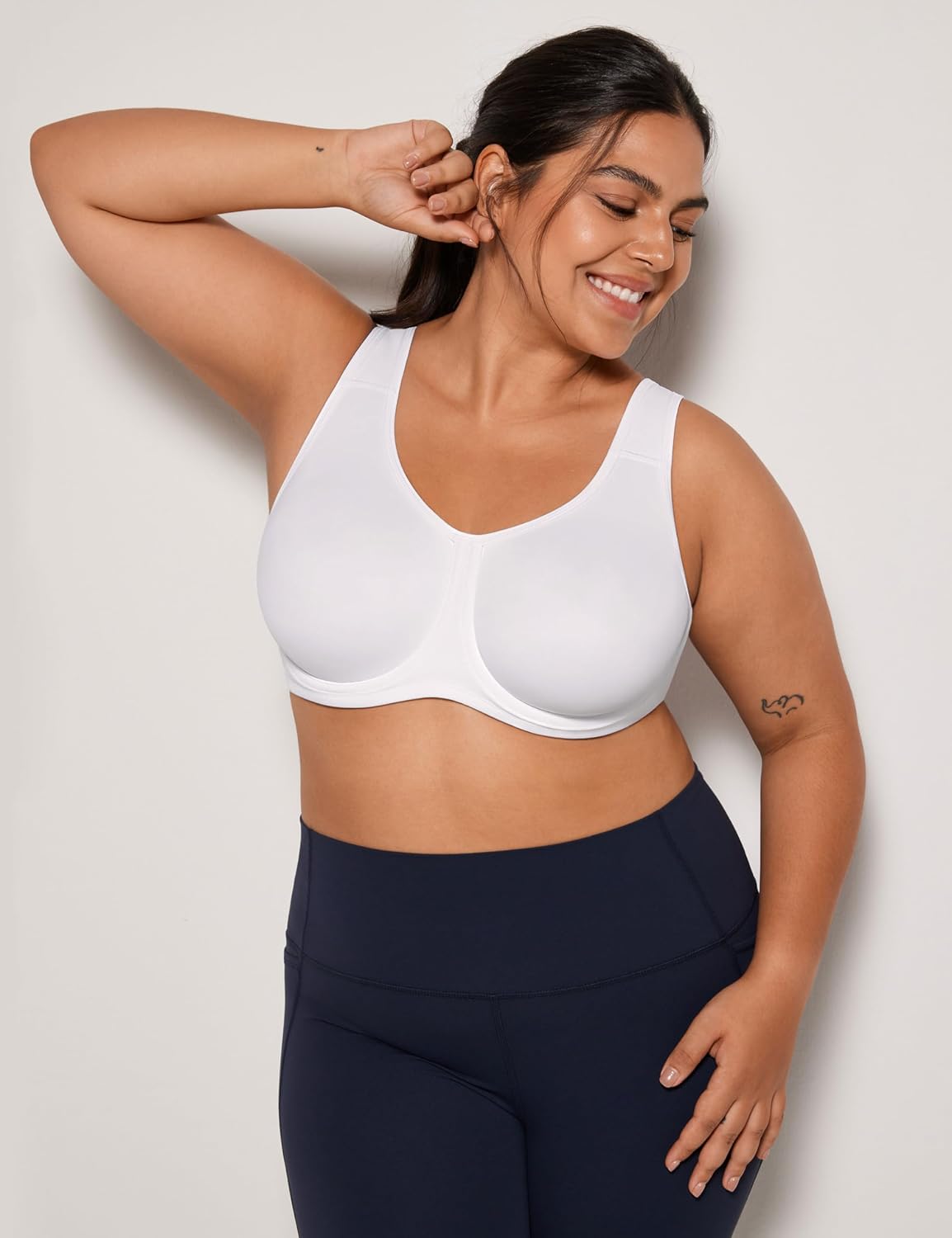 Detalle de SYROKAN Damen High-Impact Sports-BH mit Bügel für große Brüste in großen Größen