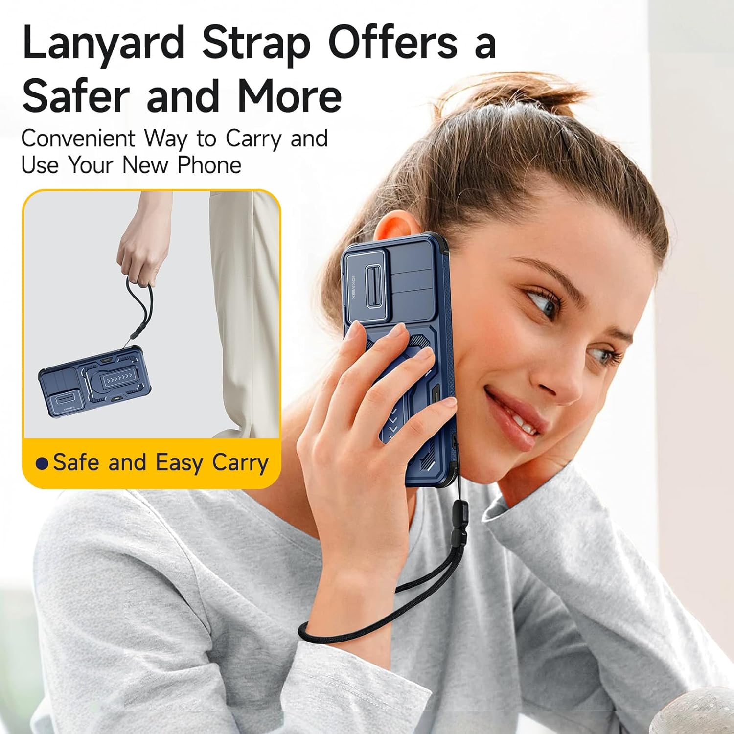Thumbnail 6 de Iokmax Case for Samsung Galaxy S26 with Dual Layer Protection, Screen Protectors and Slide Camera Cover