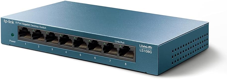 Thumbnail 1 de TP-Link LS108G : switch Gigabit 8 ports RJ45 métal pour étendre votre réseau câblé