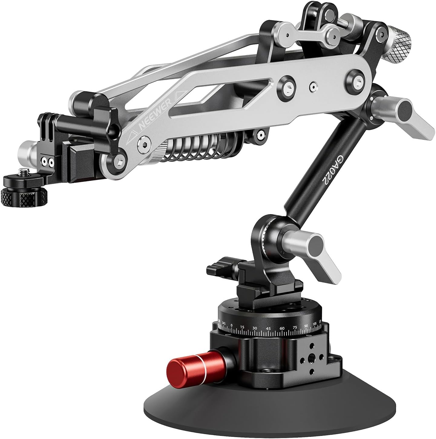 Detalle de NEEWER GA022 Vacuum Suction Cup Car Mount with Hydraulic Boom Arm (NATO rail, up to 18oz/500g)