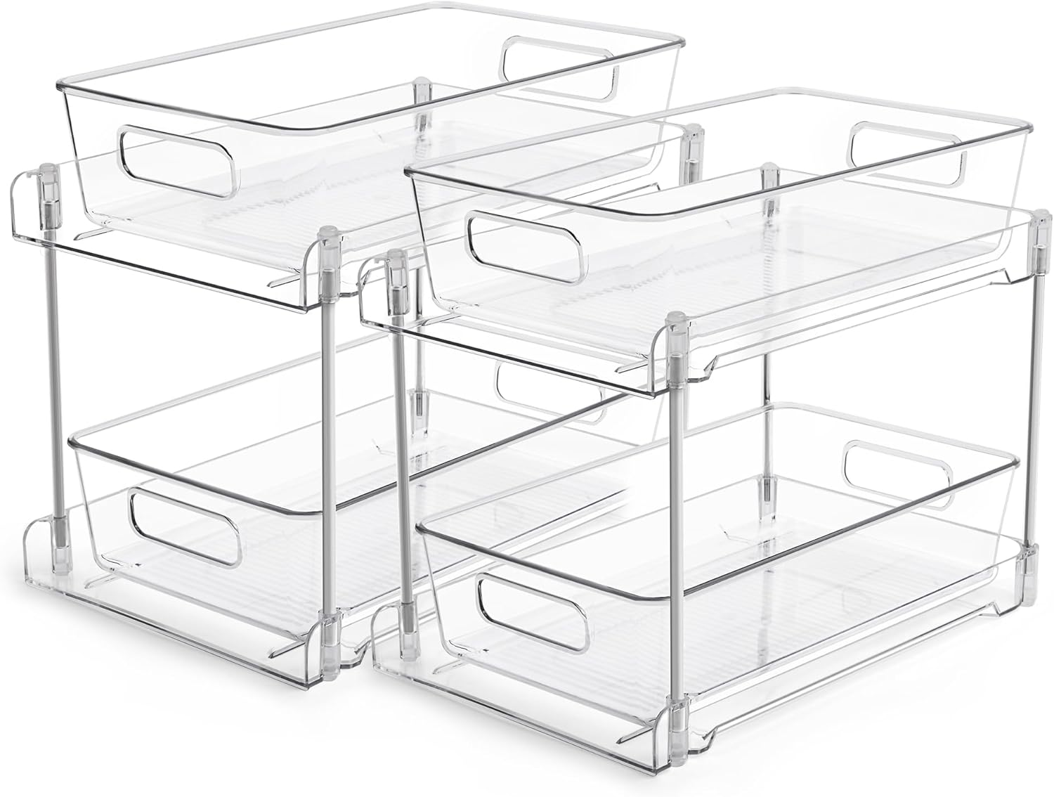 Detalle de Vtopmart 2 Tier Bathroom Storage Organizer, 2 Pack