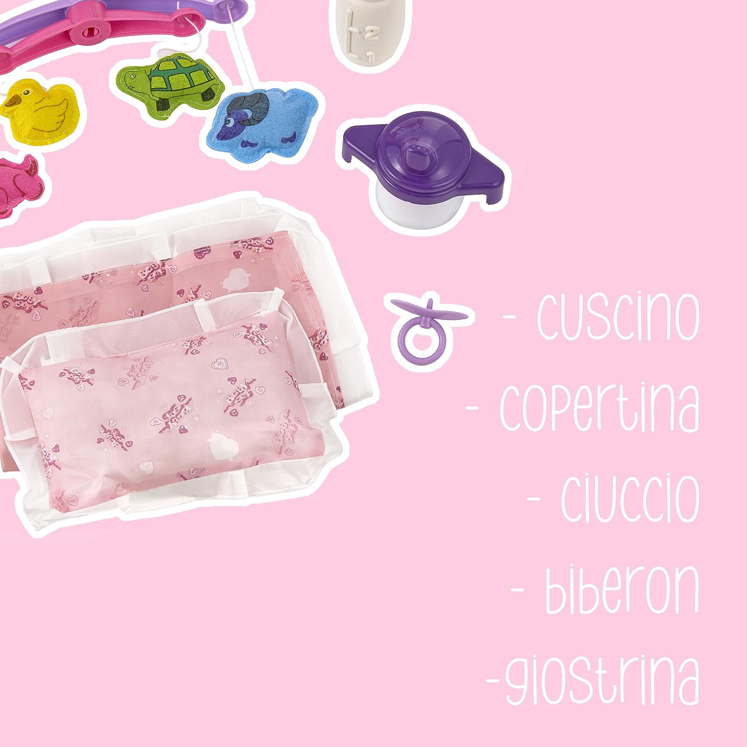 Thumbnail 4 de Baroni Toys Culla a Dondolo per Bambole 55 cm