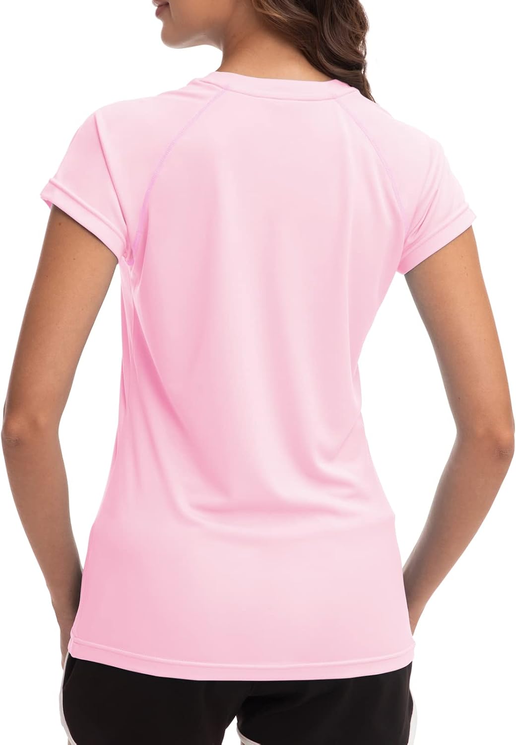 Detalle 2 de MEETWEE Rash Guard Femme Haut Anti-UV UPF 50+ – T‑Shirt de plage respirant, manches longues ou courtes
