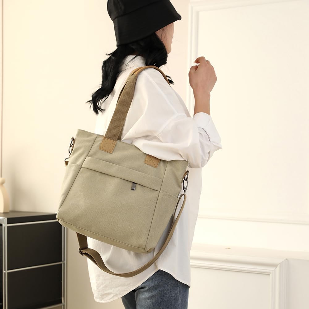 Thumbnail 1 de Zhongningyifeng Canvas Tote Bag with zipper