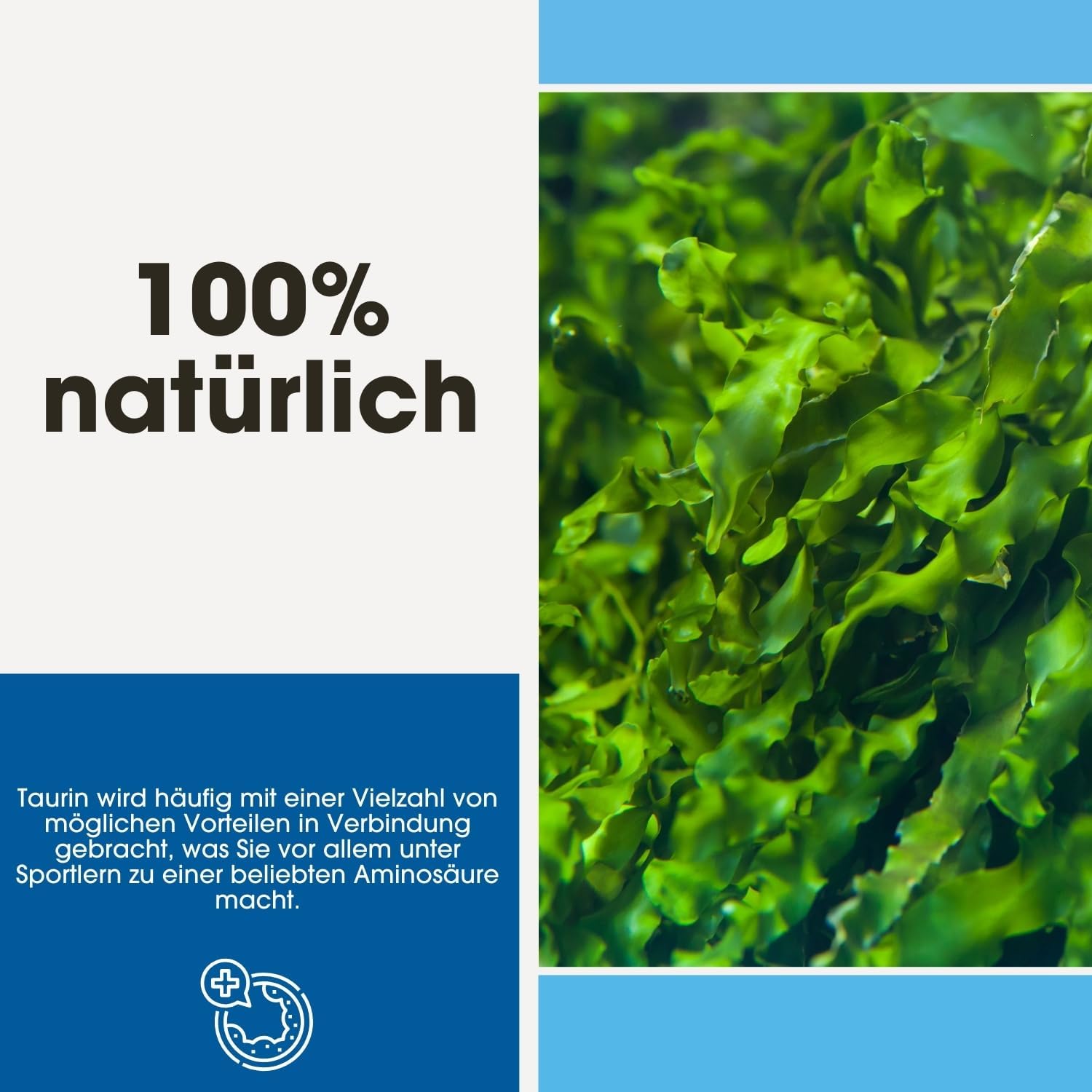 Detalle de Fair & Pure Taurin 650mg – Hochdosierte Vegane Taurin-Kapseln, 180 Stück, hergestellt in Deutschland