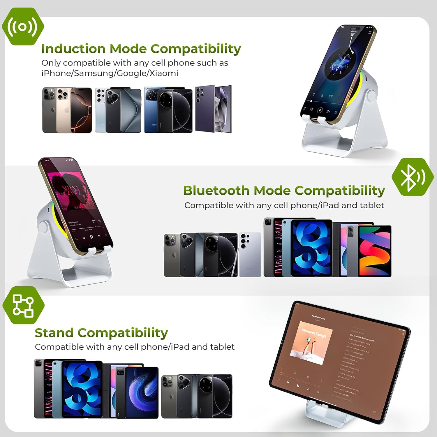 Thumbnail 3 de Dohelly Wireless Induction Speaker 4 in 1