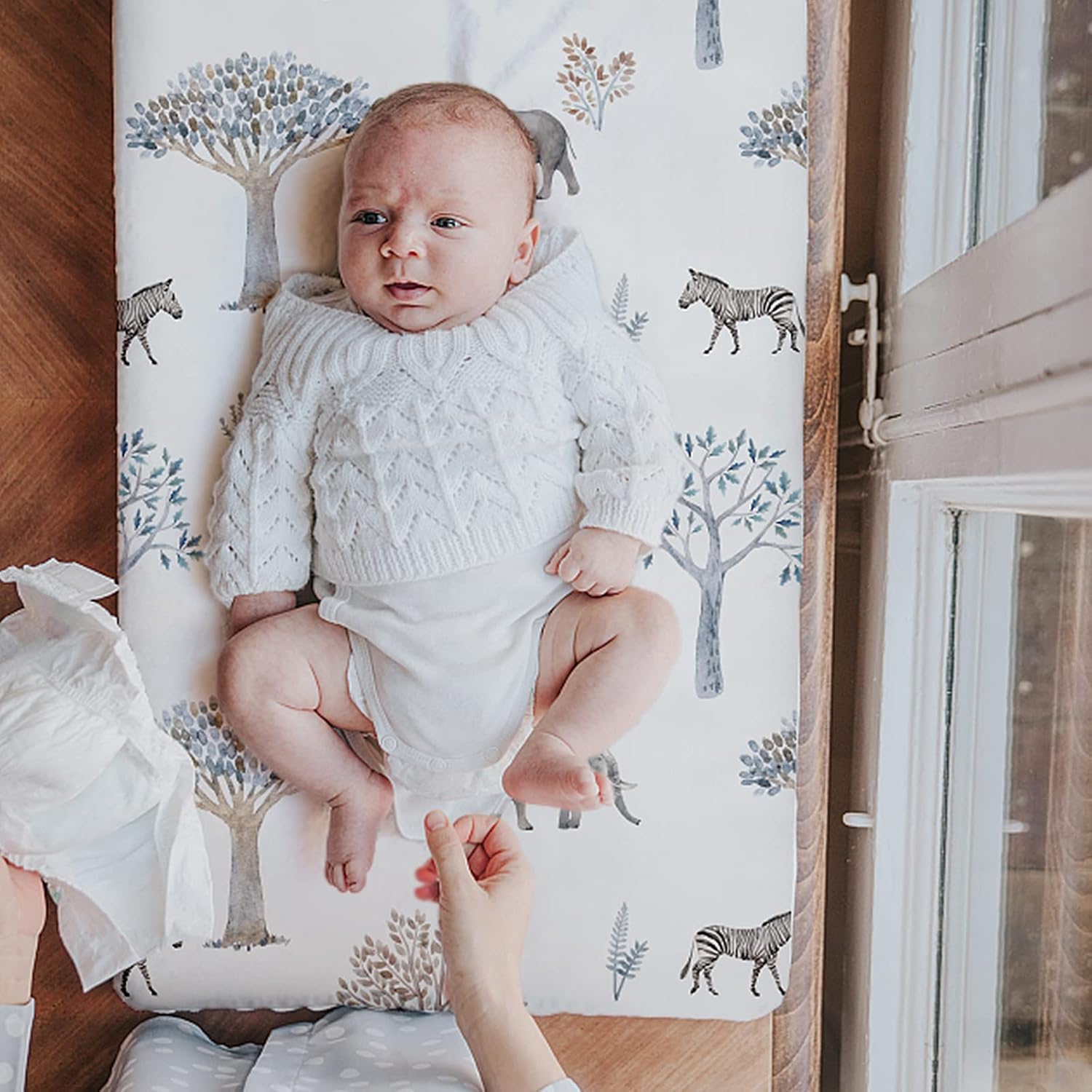 Thumbnail 5 de GLLQUEN BABY Moses Basket Fitted Sheets 2-pack