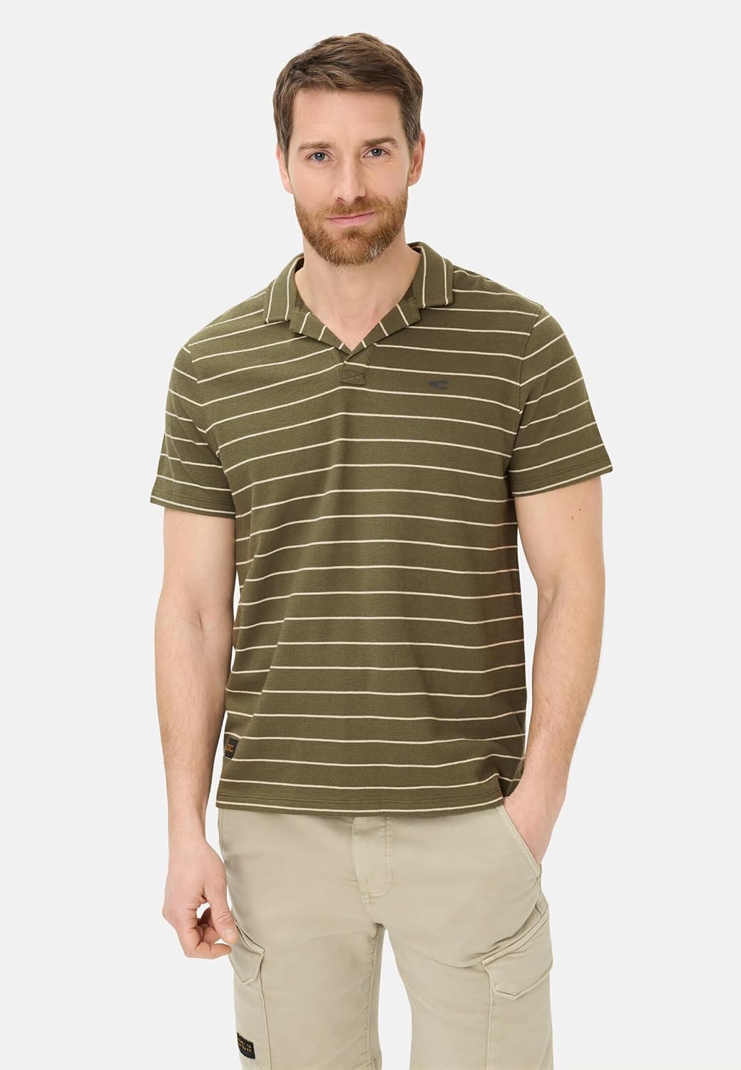 Detalle de Camel Active Polo Homme 409920-7P61 : polo homme sobre et polyvalent