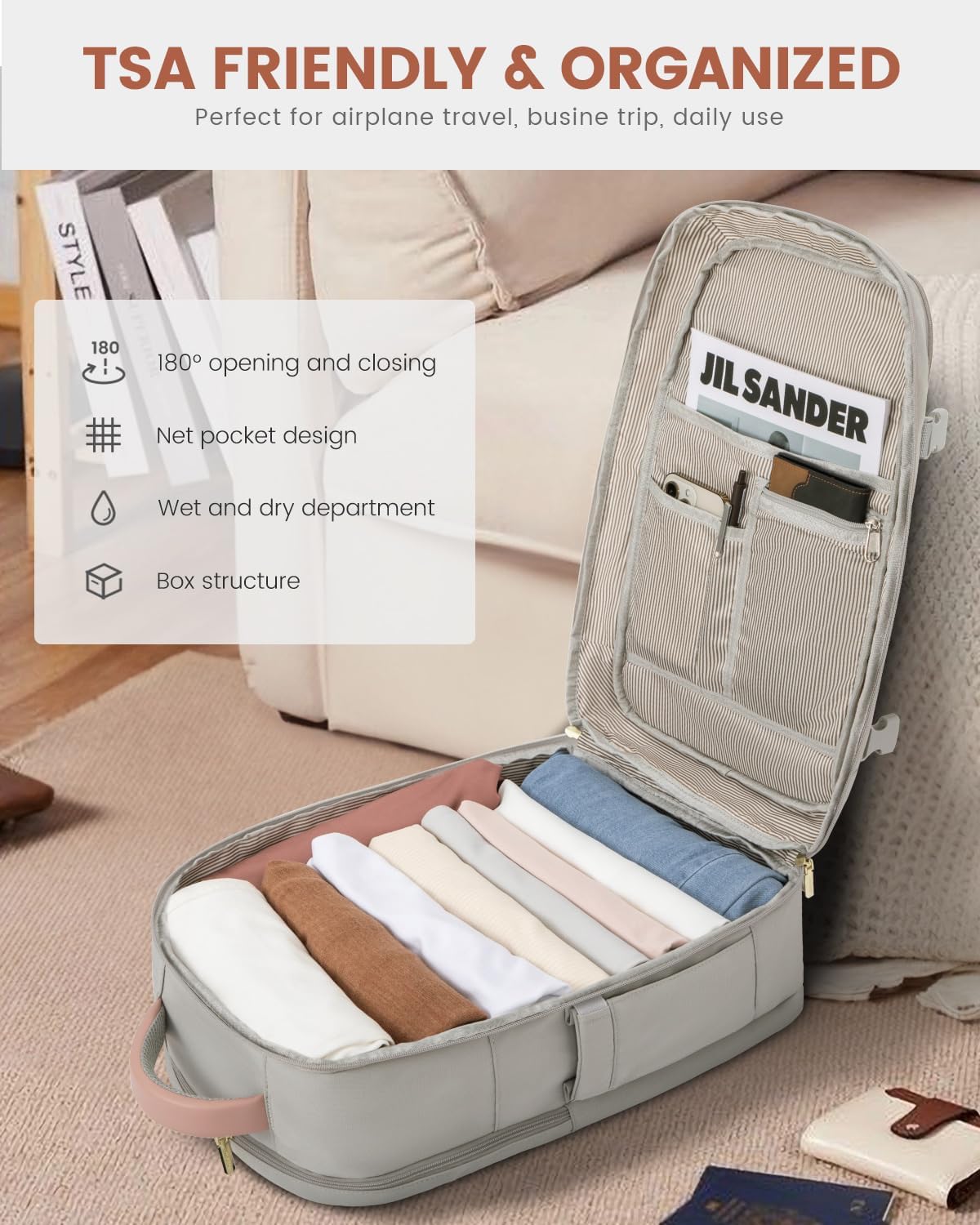 Thumbnail 5 de LOVEVOOK Travel Backpack 40L Carry On