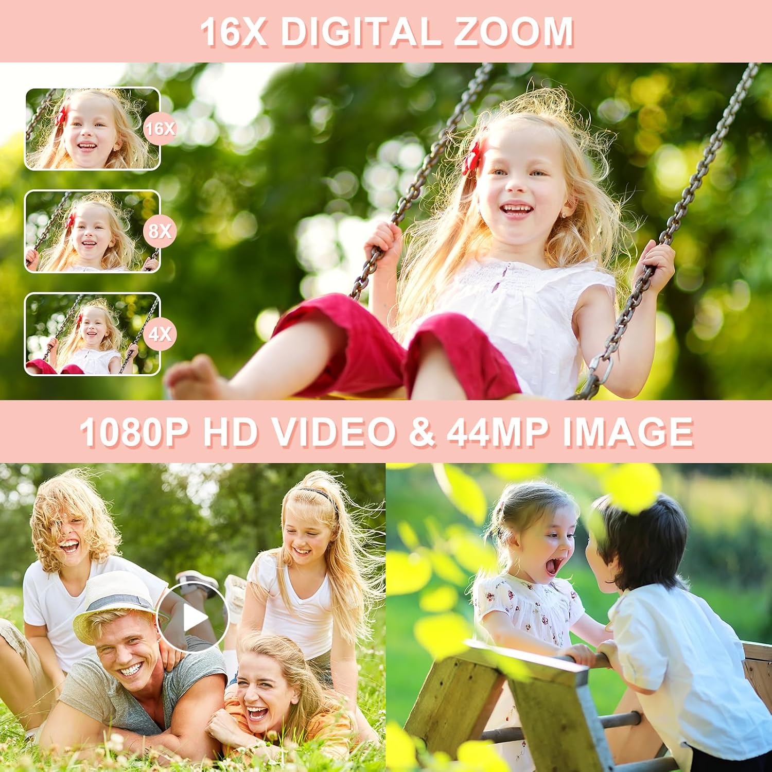 Detalle 2 de Digital Camera 44MP 1080P FHD compact vlogging camera