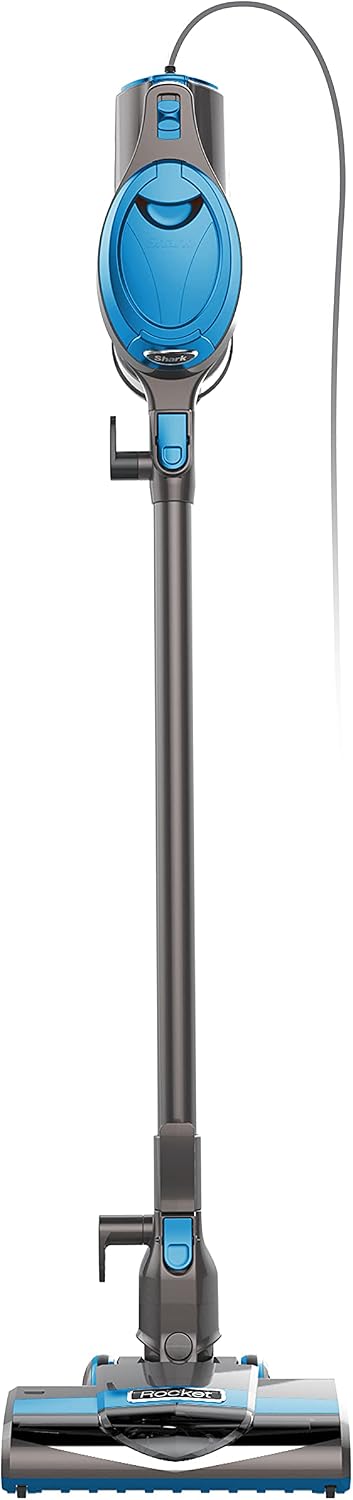 Detalle de Shark Rocket HV300C Corded Stick Vacuum, 2-in-1, Swivel Steering, Blue