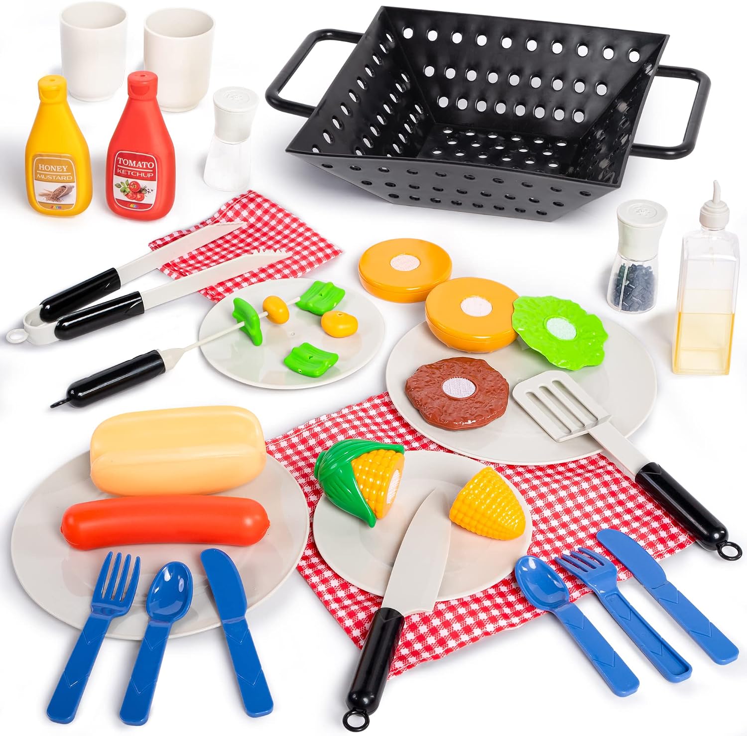 Thumbnail 4 de JOYIN 34 PCS Kitchen Toy Set Kids BBQ Playset