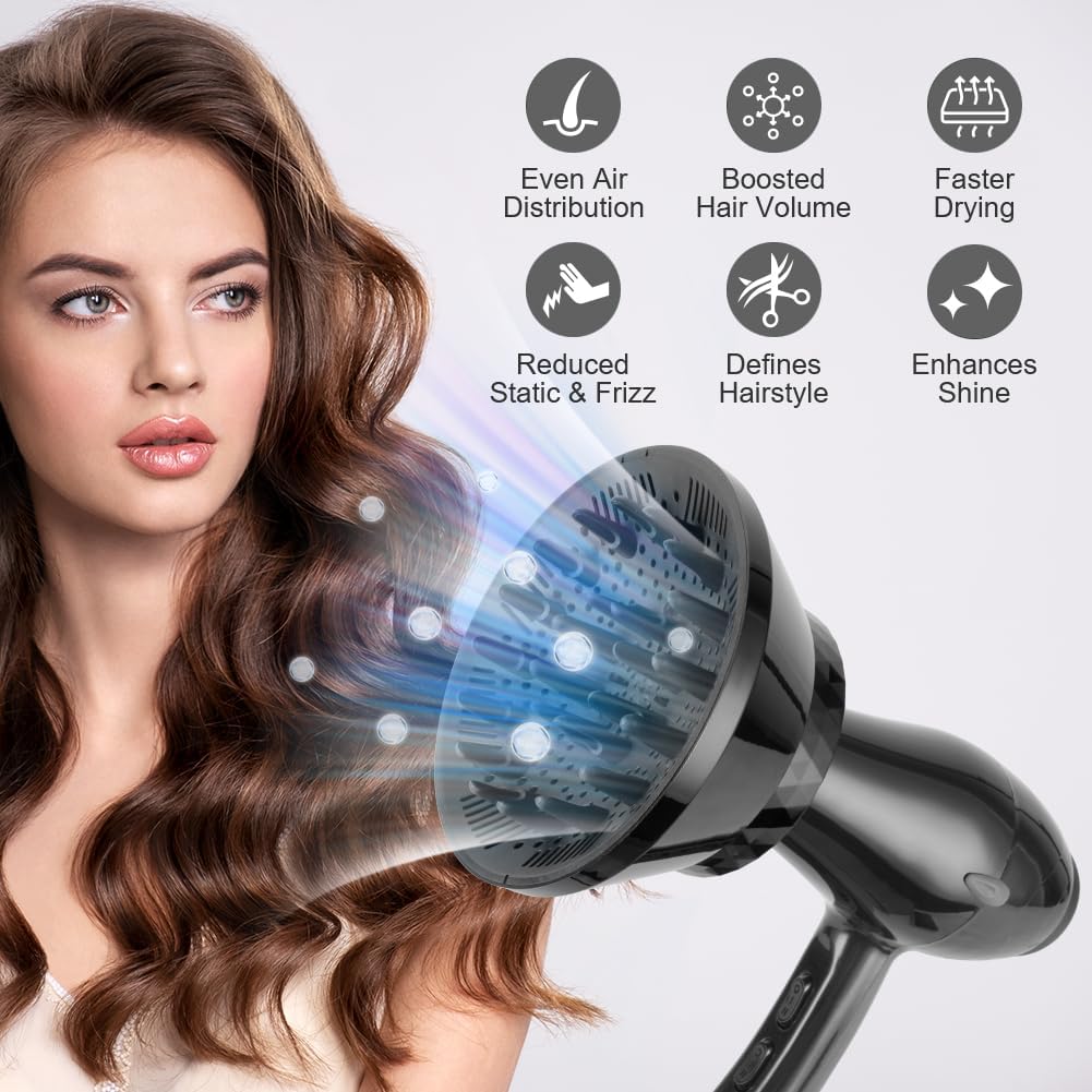 Detalle de Flintronic Universal Hair Diffuser 1.7–2.9 in