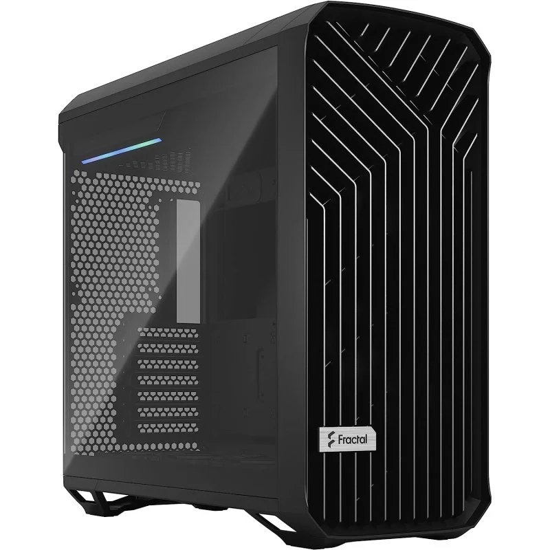 Detalle de Fractal Design Torrent TG Light Tint ATX con Cristal Templado 3.2 Negra: máxima refrigeración con cinco ventiladores incluidos