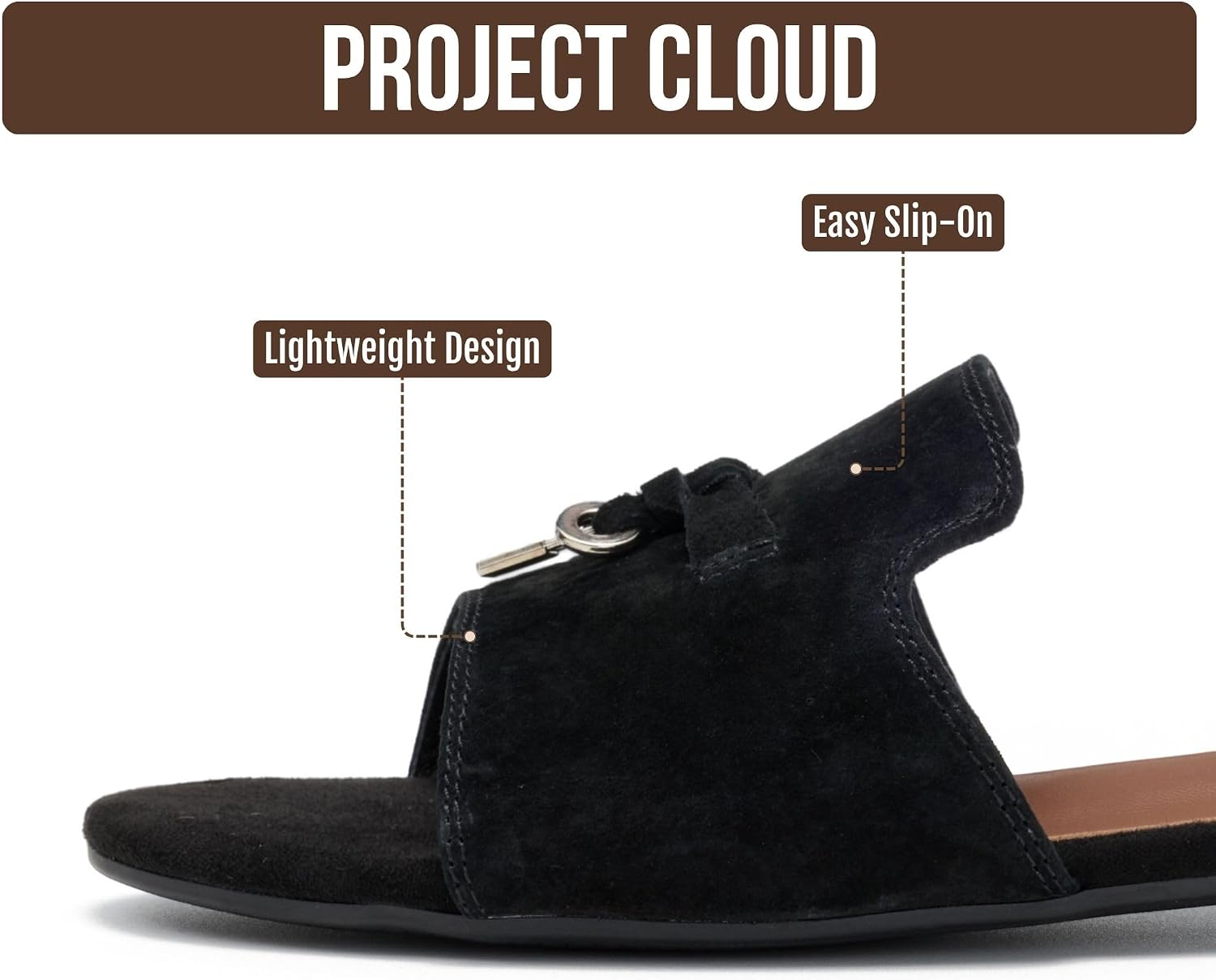 Detalle de Project Cloud Leather Slide Sandals