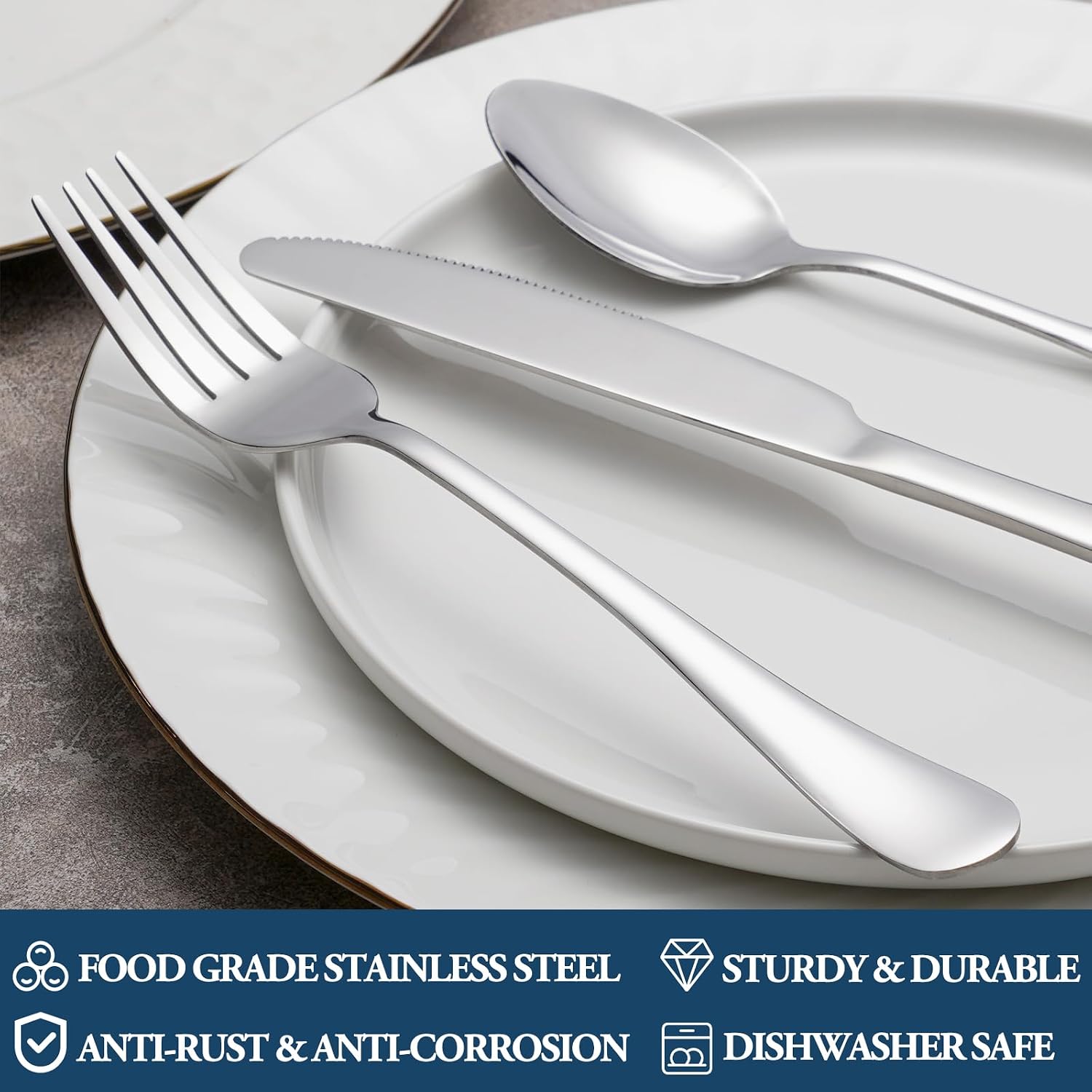 Detalle de MUTNITT Dinner Forks, 8-Inch
