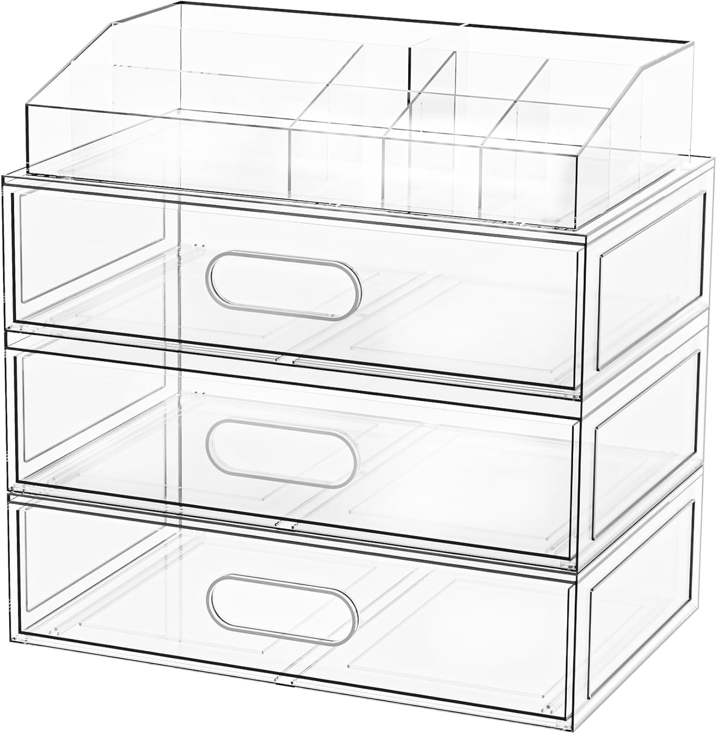 Thumbnail 6 de Clear Stackable Makeup Organizer 12