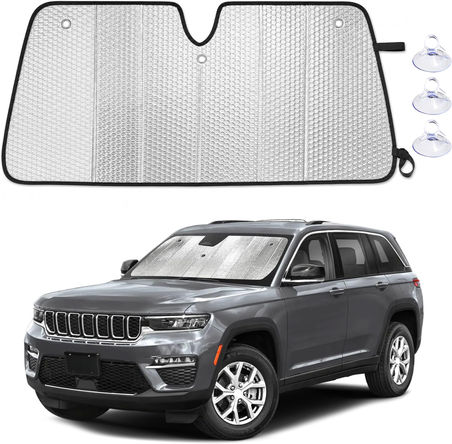 Thumbnail 6 de EcoNour Accordion Foldable Windshield Sun Shade for Ford Expedition (2018–2025)