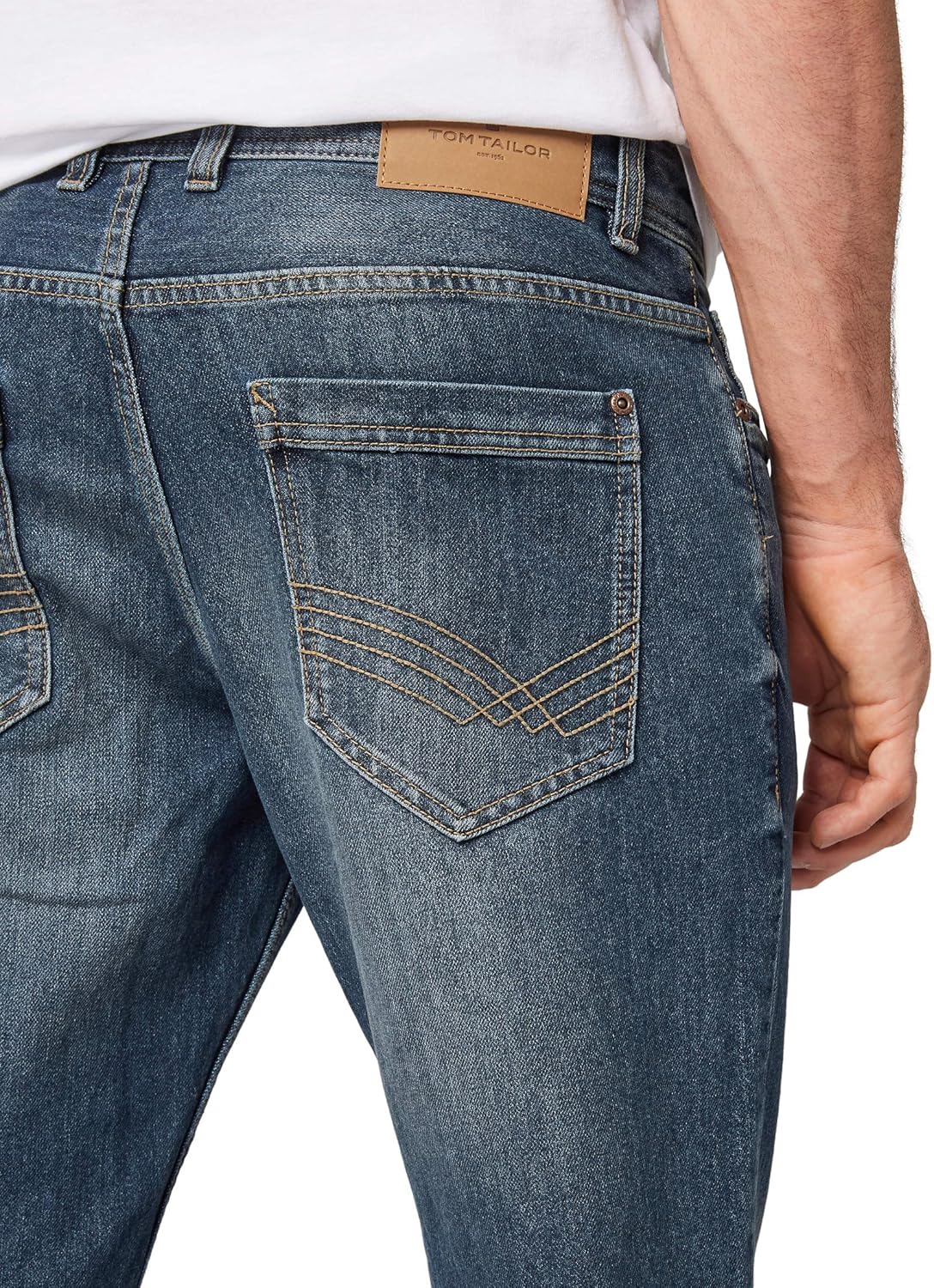 Thumbnail 5 de TOM TAILOR Herren Marvin Straight Jeans mit 5 Taschen