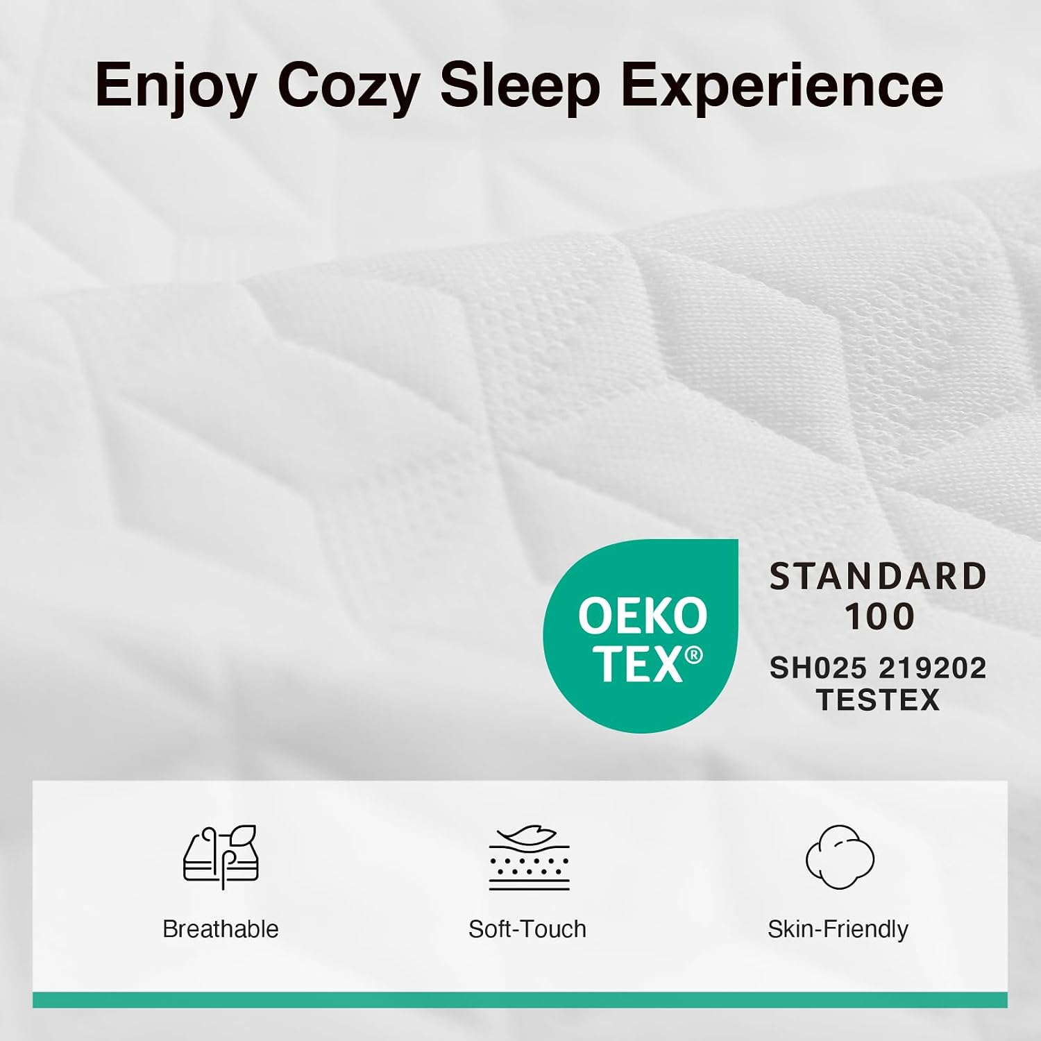 Detalle de Novilla Queen Memory Foam Mattress 8 Inch
