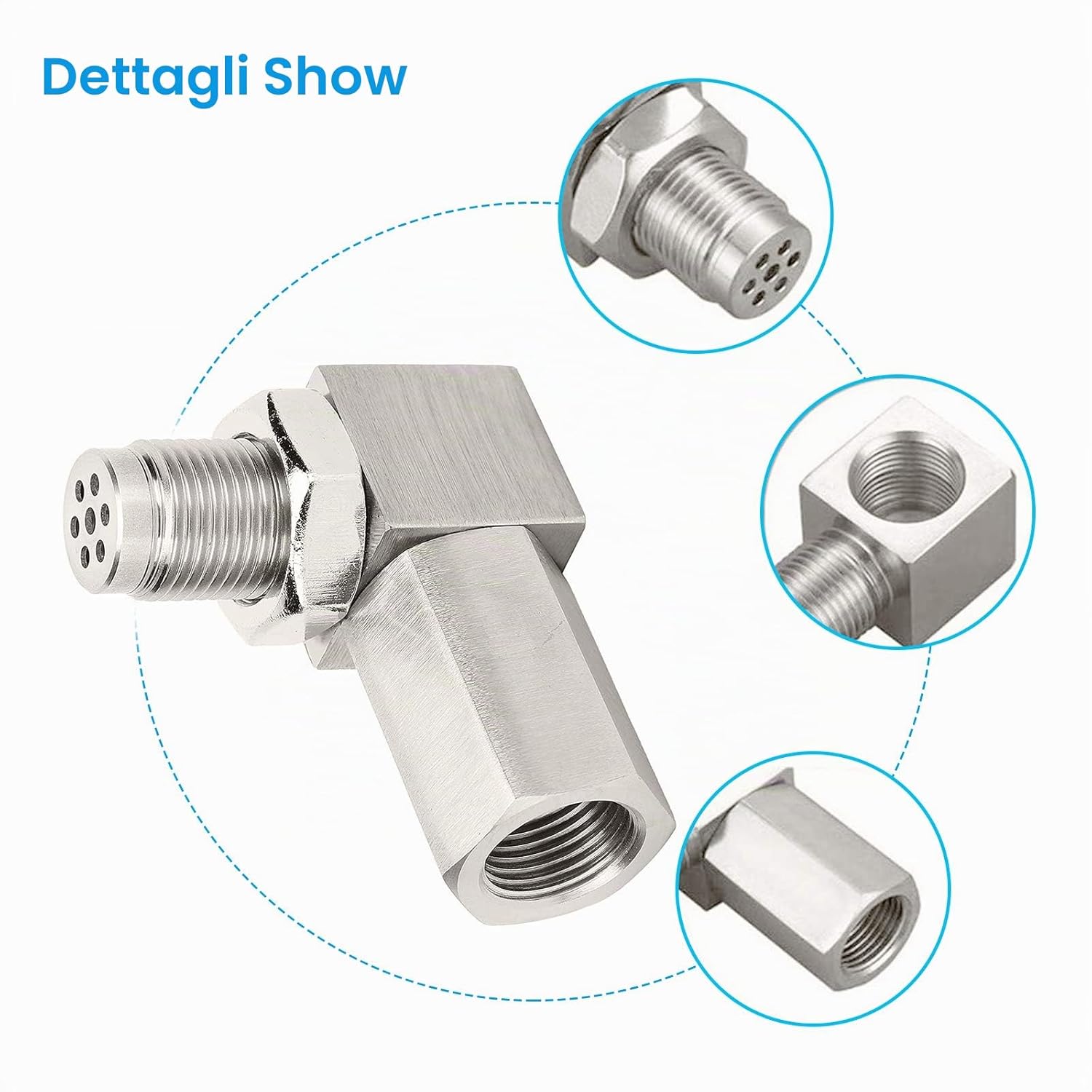 Detalle de Extender Sensore O2 e Adattatore Sonda Lambda M18x1,5mm per Sistema di Scarico