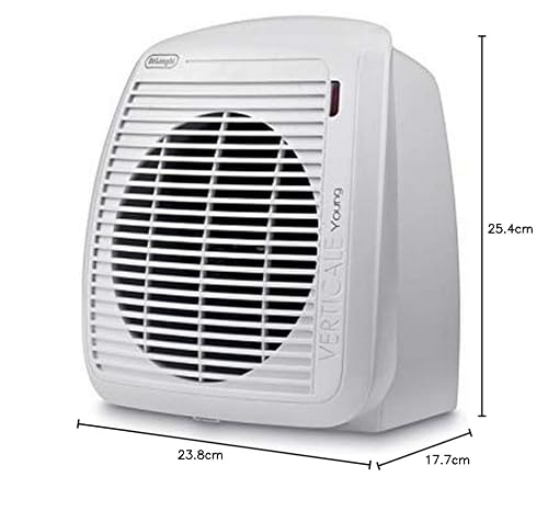 Detalle de Delonghi HVY1020 – Radiateur soufflant salle de bain 2000 W, blanc