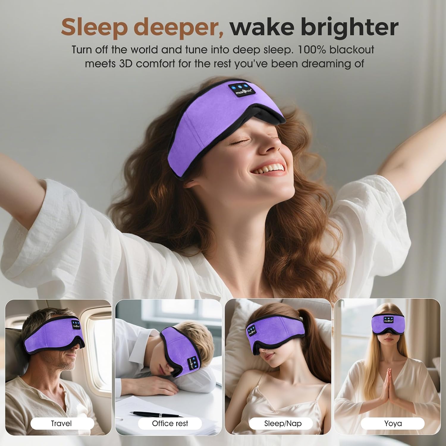 Thumbnail 6 de MUSICOZY Sleep mask headphones 14H