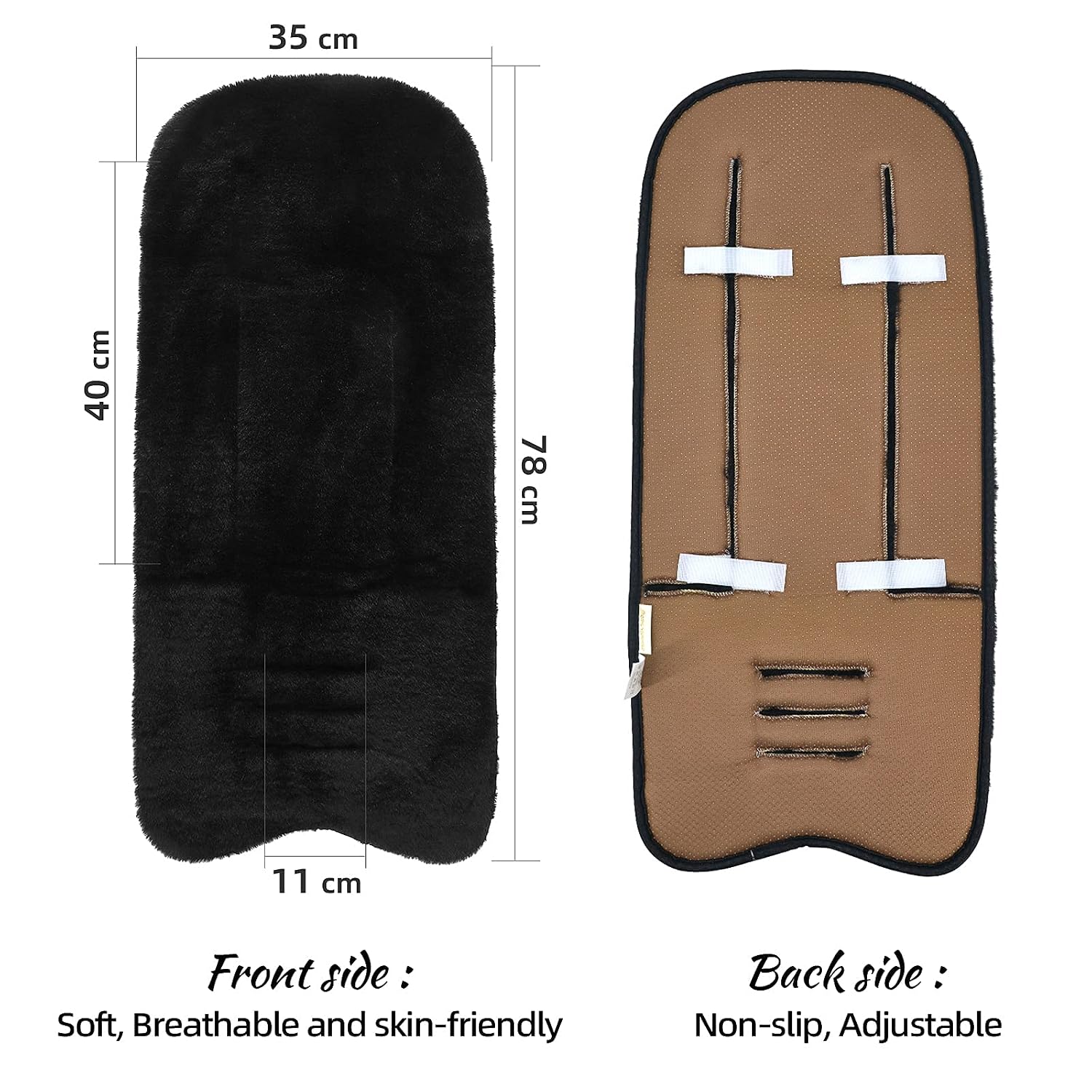 Detalle de Kinderwagen Sitzauflage 35x78 cm für Buggy
