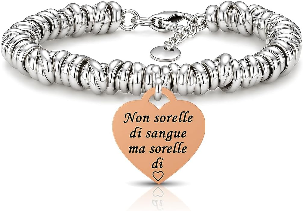 Thumbnail 6 de Bracciale Donna SAGA GIOIELLI con Scritte, Pensieri e Parole – 17,5+3 cm in acciaio inox