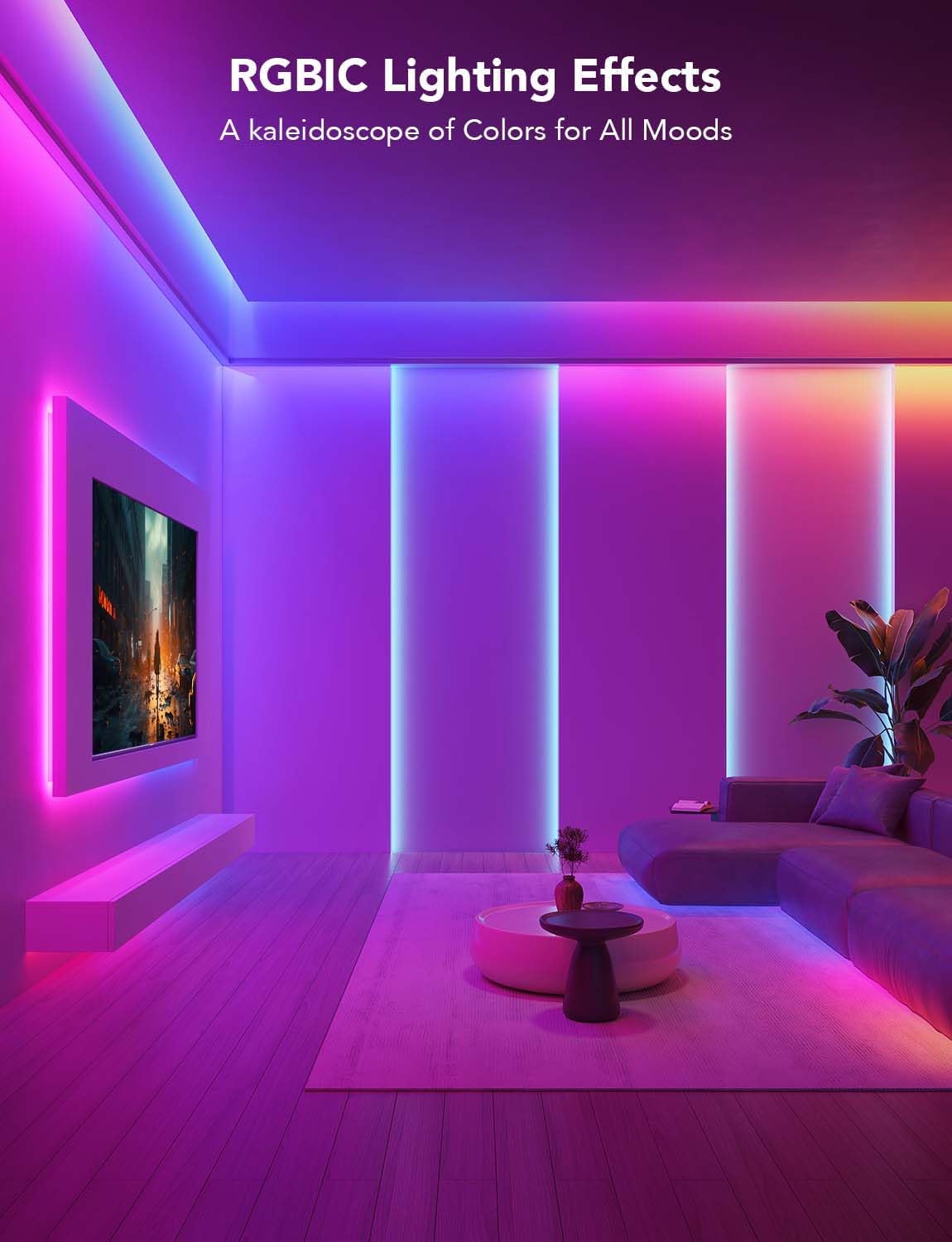 Thumbnail 6 de Govee RGB LED Strip, 16.4 ft, Bluetooth