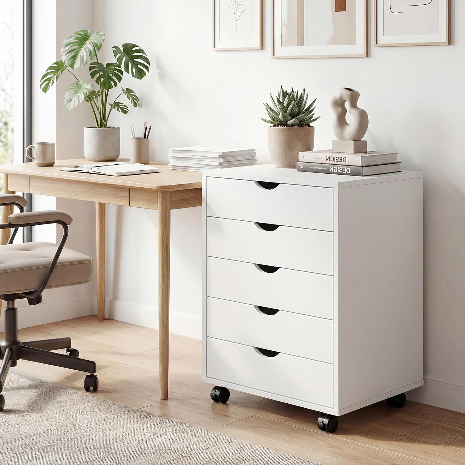 Thumbnail 1 de HAPPYMONT Mobile File Cabinet, 5 Drawers