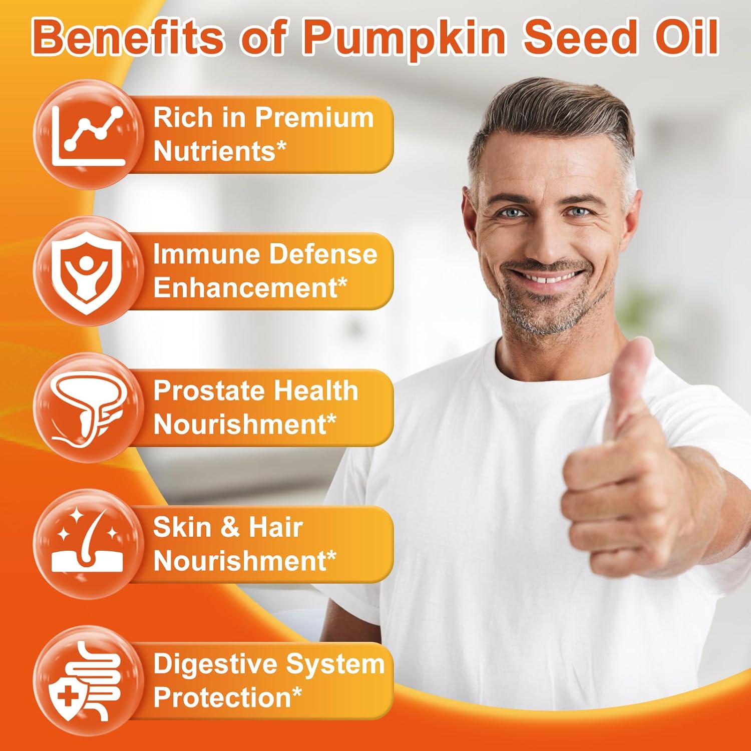Detalle de Nature's live Pumpkin Seed Oil with Saw Palmetto Softgels, 3,500 mg