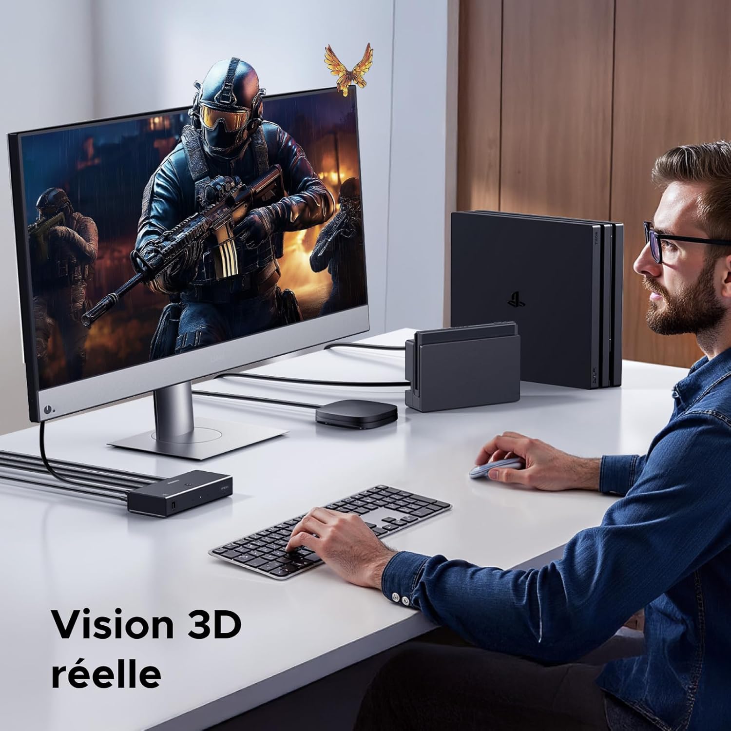 Thumbnail 2 de UGREEN Switch HDMI 4K 60 Hz à 3 entrées / 1 sortie avec télécommande