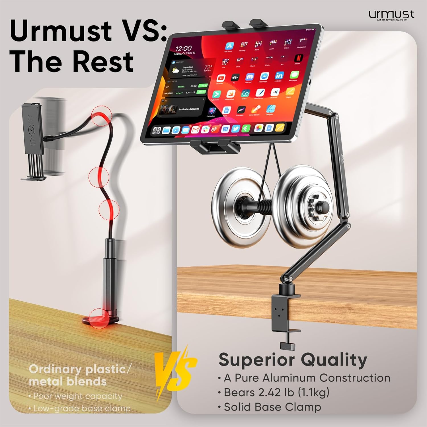 Thumbnail 5 de Urmust Tablet Halterung 4,7–18,5"
