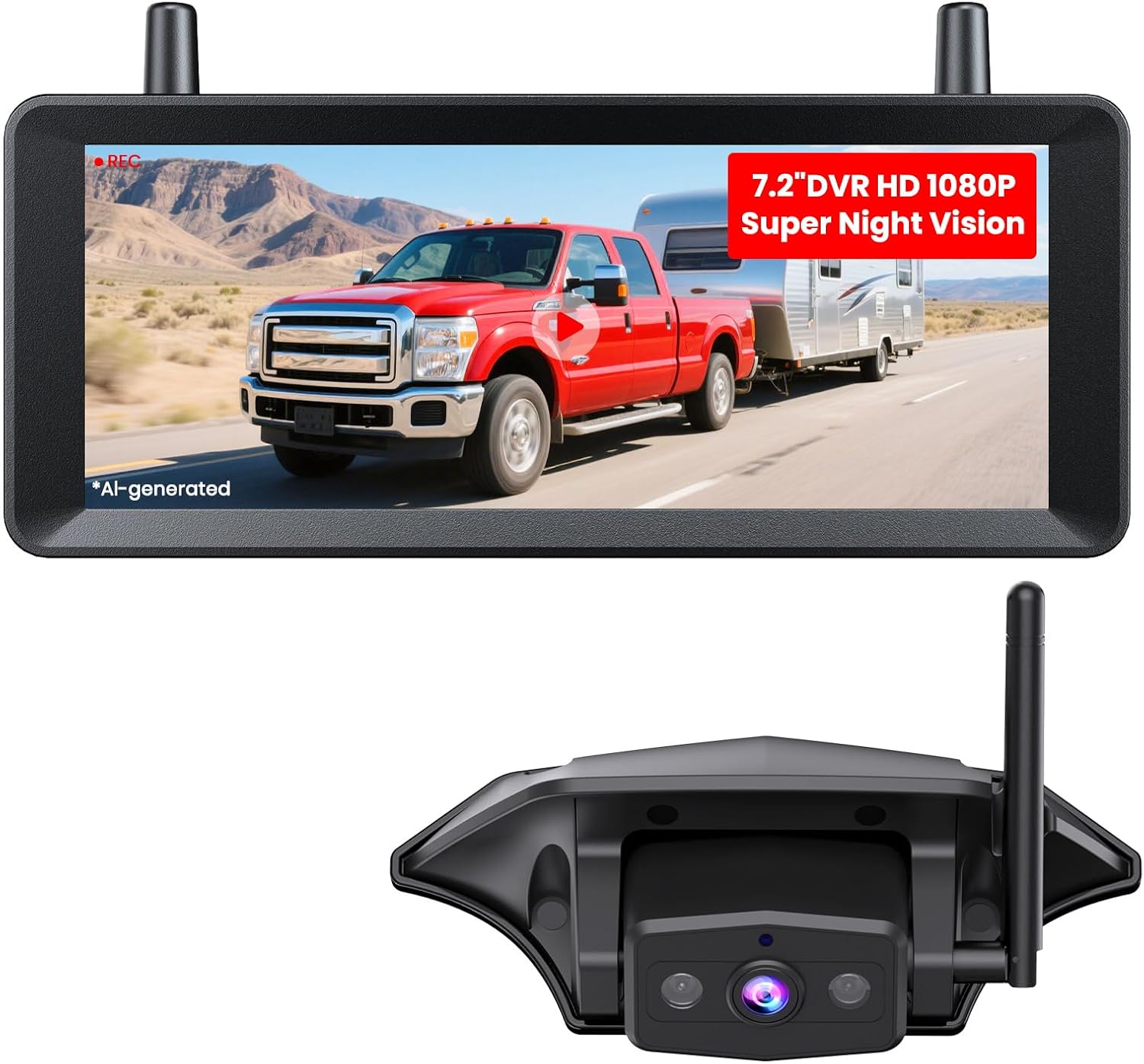 Detalle de AUTO-VOX RV Backup Camera 7.2" DVR