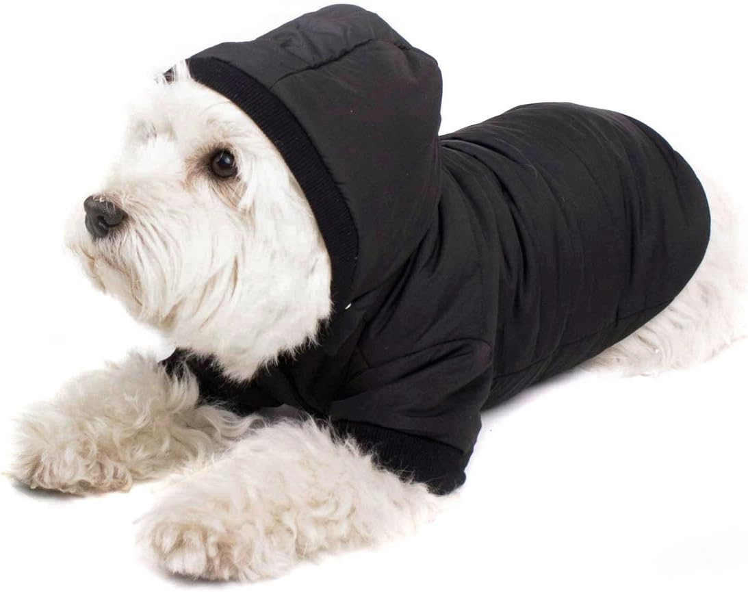 Thumbnail 1 de Manteau Noir GOODS+GADGETS pour chien avec capuche (XS, 23 cm)