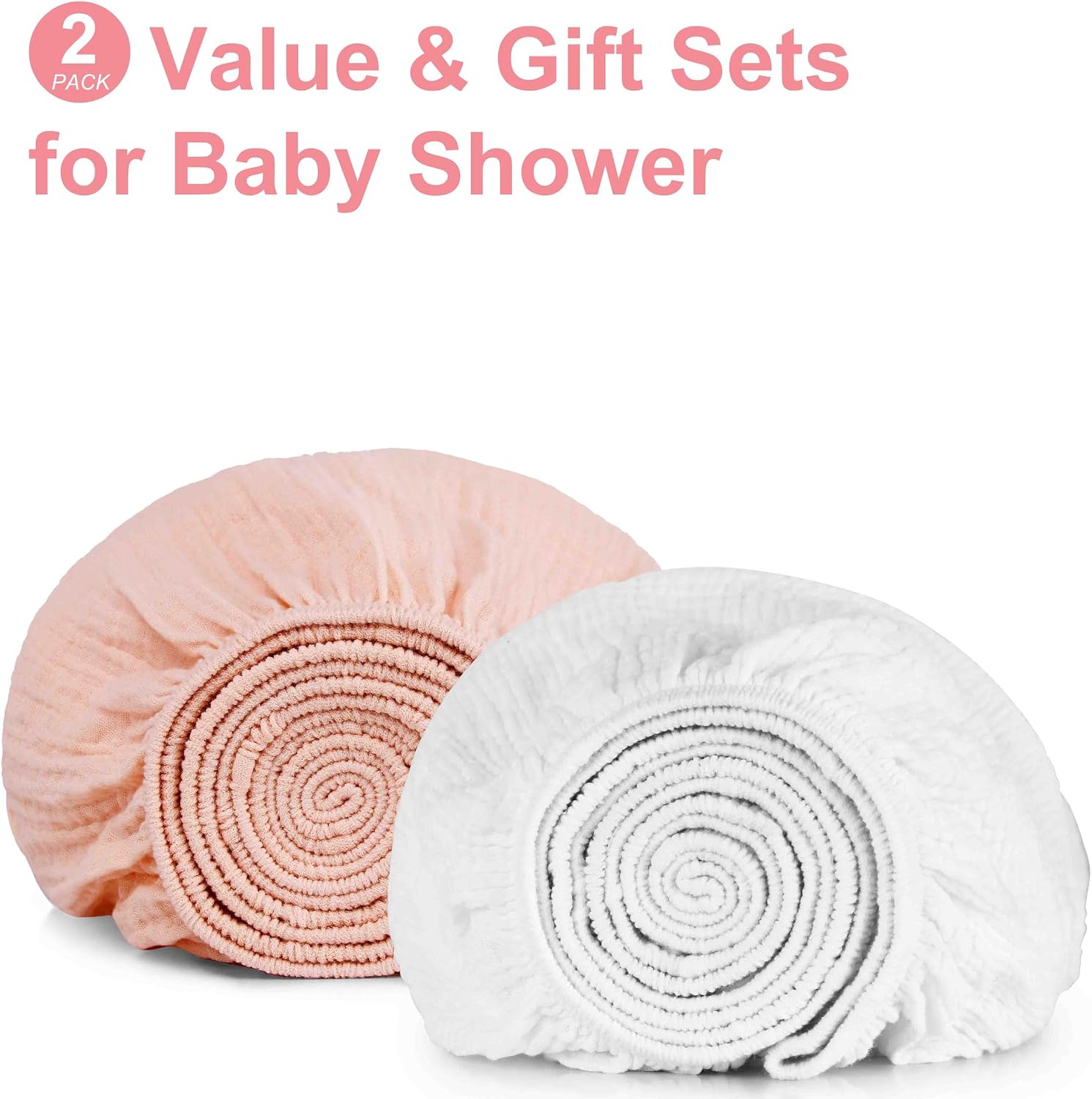 Thumbnail 1 de Pet Rejoir CS07 Muslin Crib Sheets, 2-Pack, 100% Cotton, 9-Inch Pockets