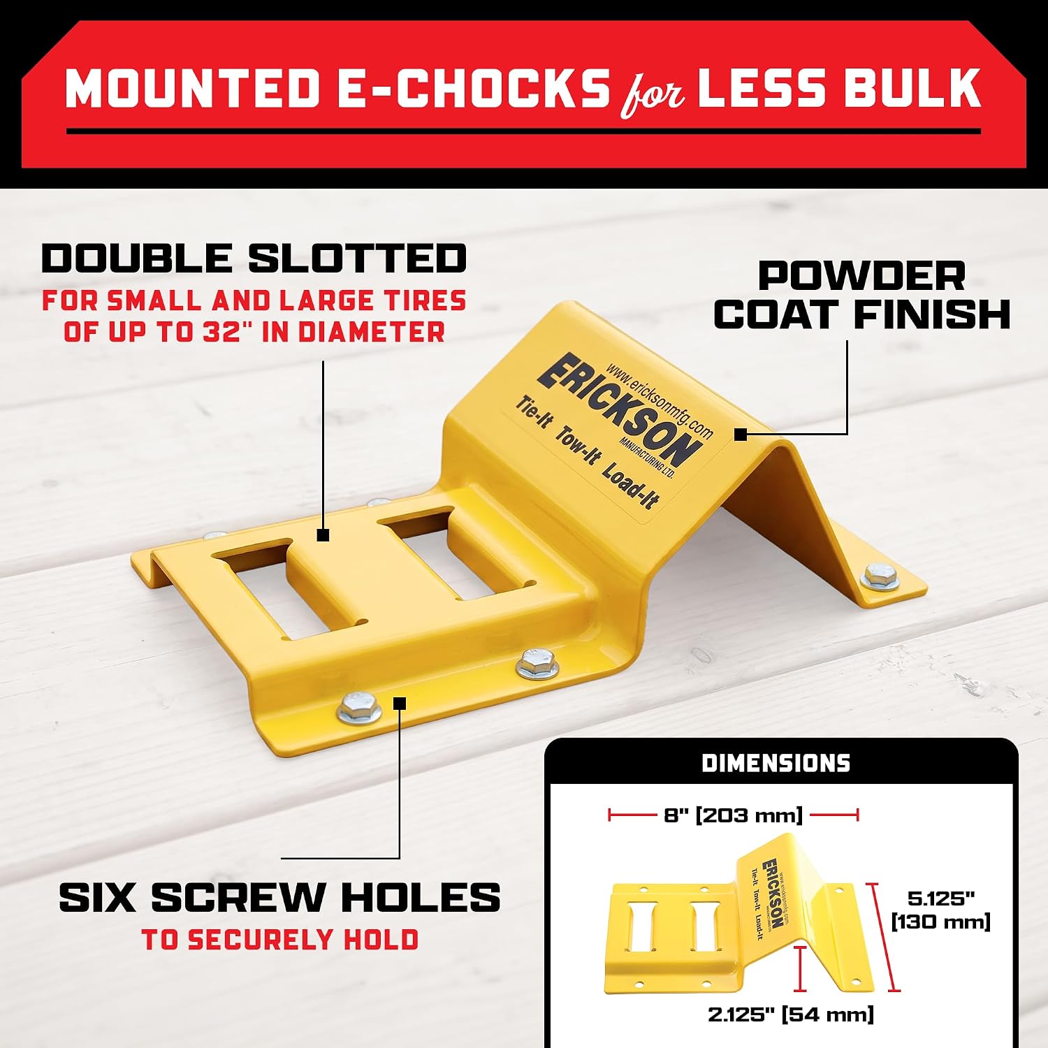 Detalle 2 de Erickson 09160 Wheel Chock Tie-Down Kit for ATV and off-road vehicles