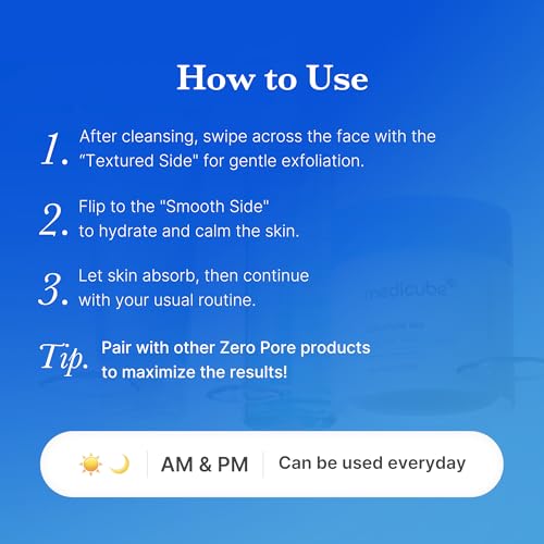 Thumbnail 6 de medicube 2.0 Tónicas faciales de doble textura con 4,5% ácido láctico AHA y almohadillas Zero Pore (70 unidades)