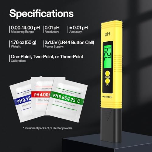 Detalle de VIVOSUN Digital pH Meter
