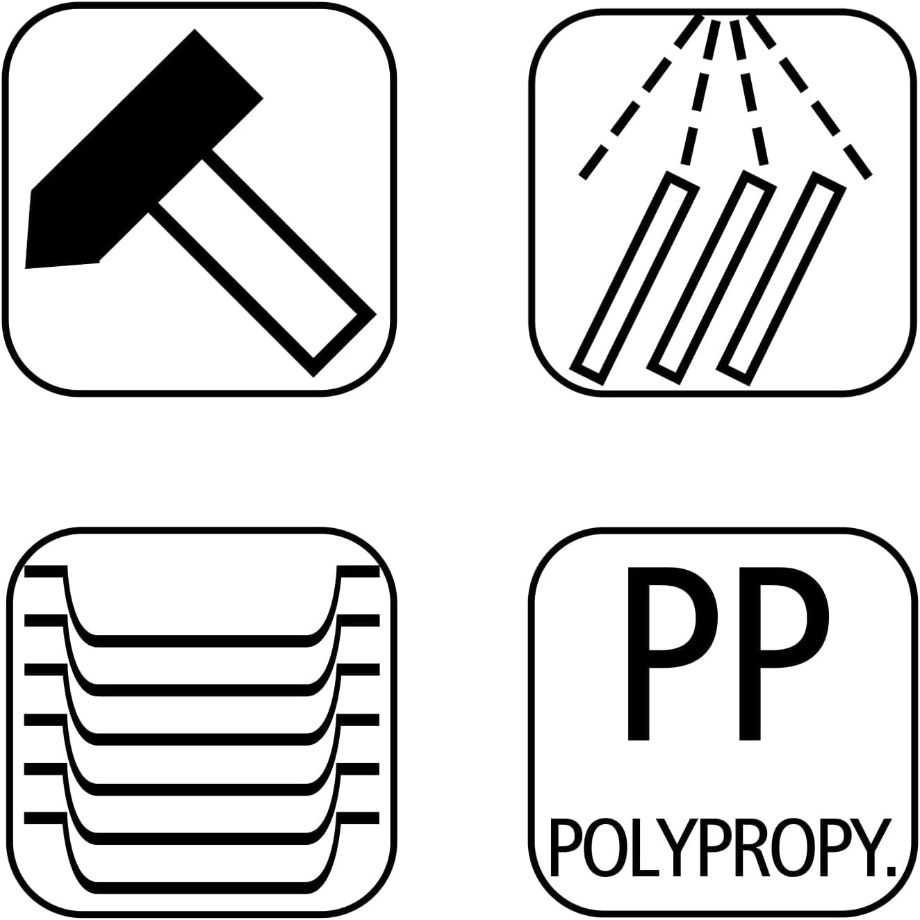 Thumbnail 6 de APS 542 snabbmatsbricka i polypropen, brun, stapelbar och diskmaskinssäker