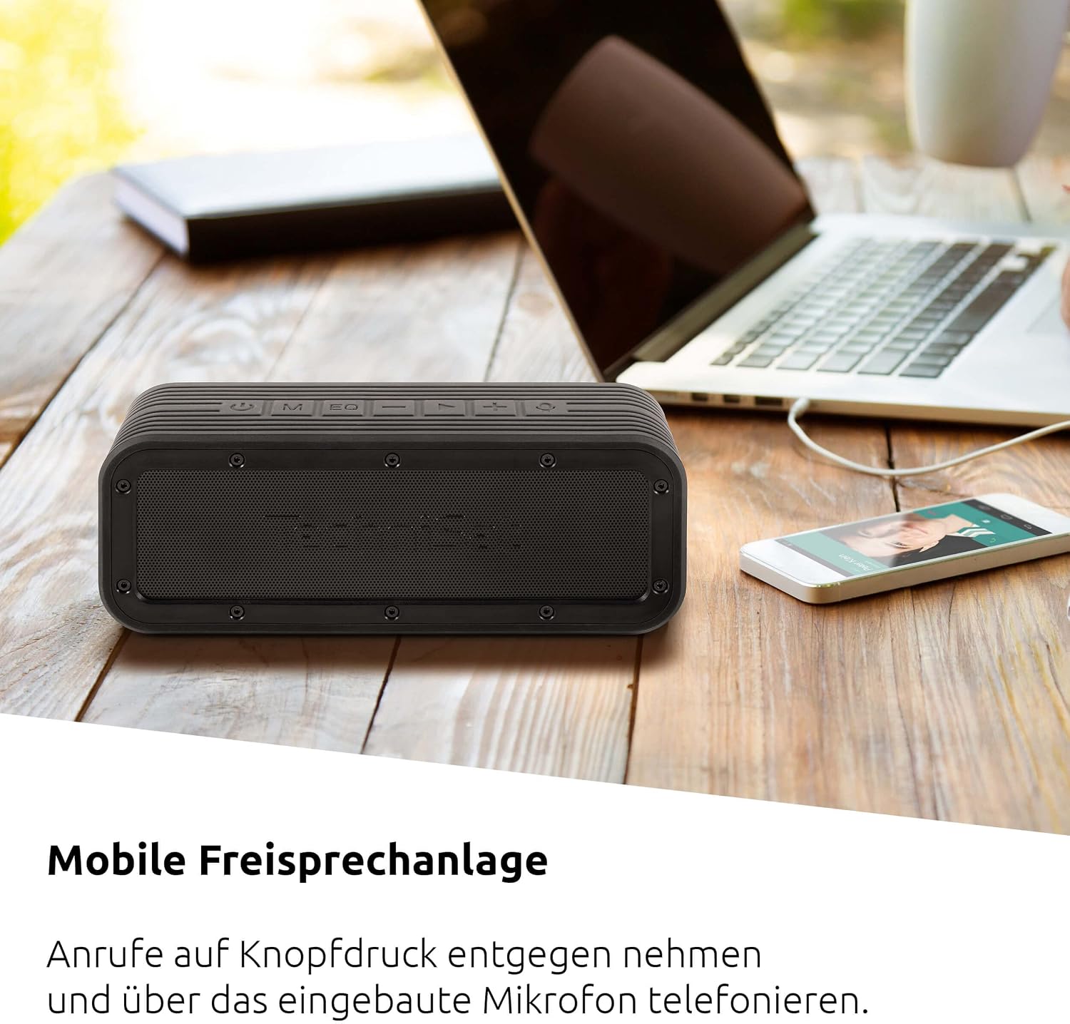 Thumbnail 6 de TechniSat BLUSPEAKER OD TWS – Outdoor Bluetooth-Lautsprecher 30 W (IPX6, True-Wireless Stereo, Akku, USB-C) Schwarz