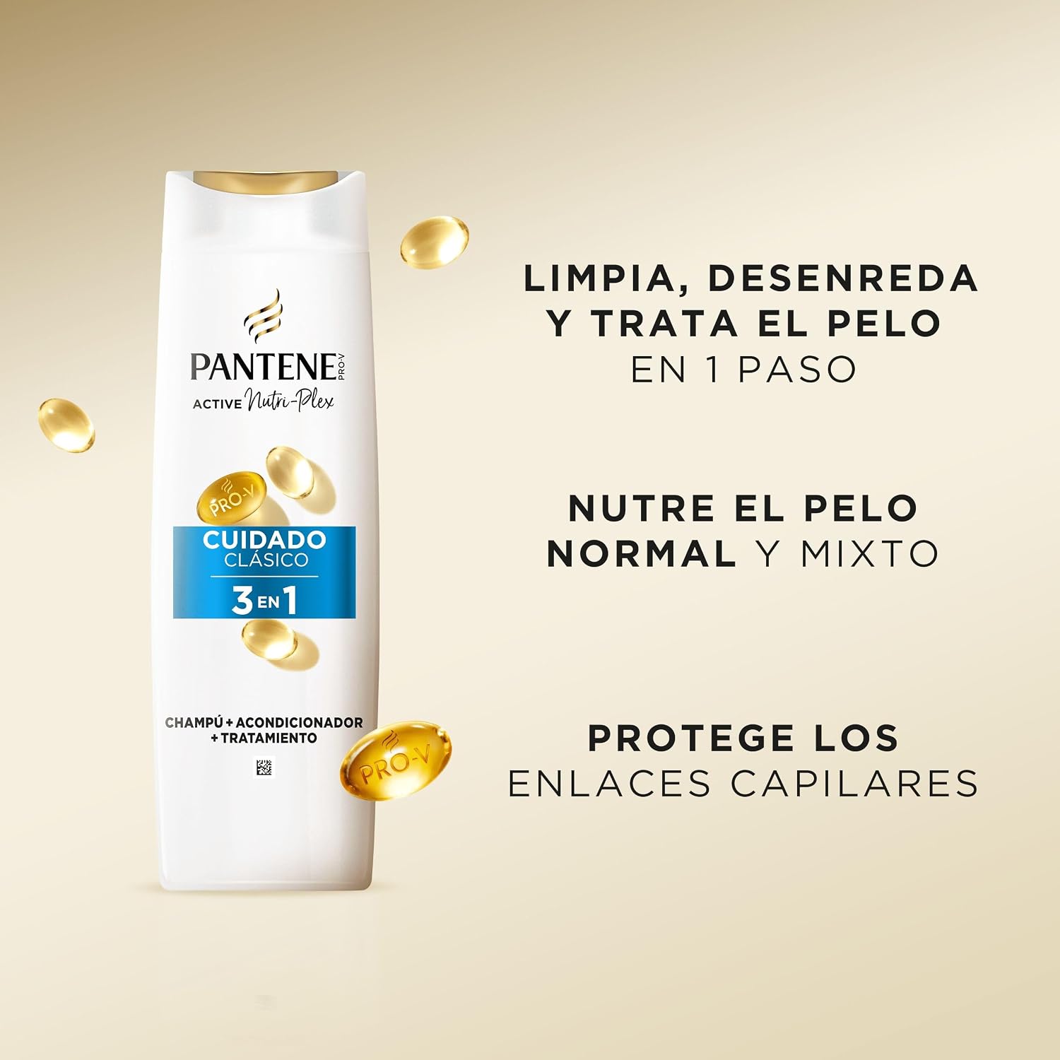 Detalle 2 de Pantene 3en1 Cuidado Clásico 300 ml Pack 6